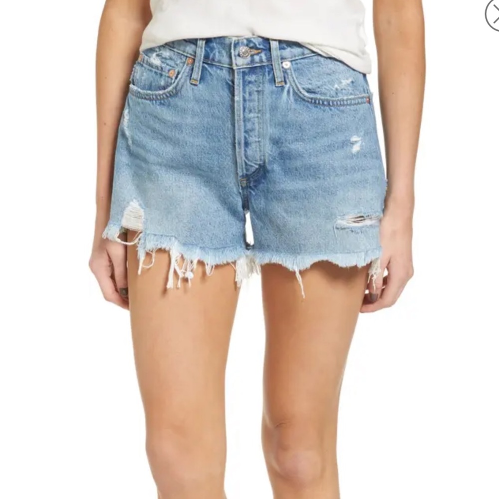 Agolde Parker Cut Off Shorts